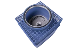 Burton Oculto Round Door Underfloor Safe - Key Lock -Safe Deposit Shop oculto top view with key