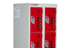 Armorgard Powerstation 10 Door Battery Charging Unit -Safe Deposit Shop pws10 close top lockers doors shut