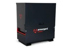Armorgard TuffBank Site Chest TBC4 - Tool Storage Unit -Safe Deposit Shop tbc4 front left lid shut